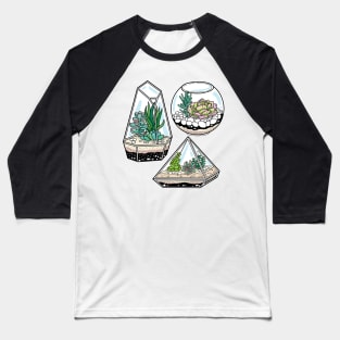 Beautiful Succulent Terrarium Baseball T-Shirt